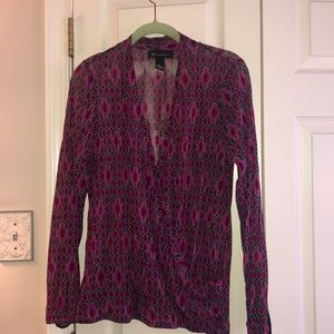 INC International Concepts sheer blouse, Large